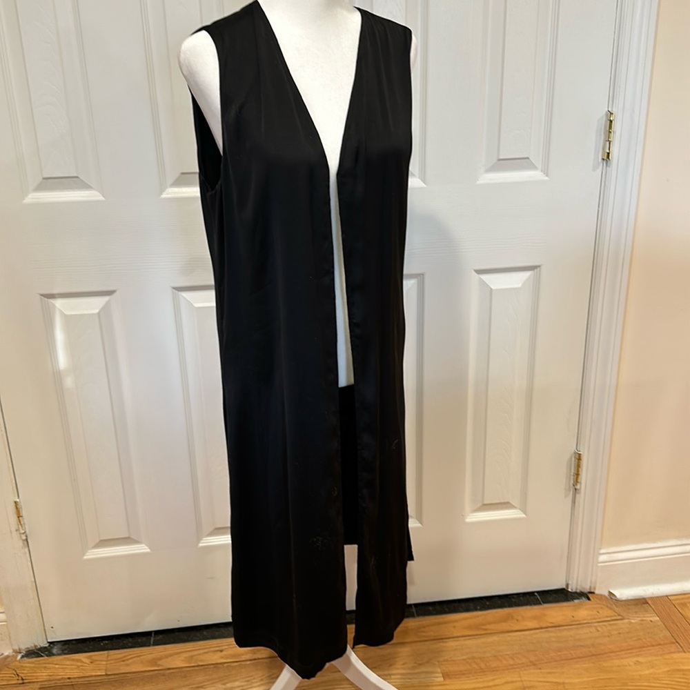 Medium, Guess, Satin, Long Sleeveless Vest